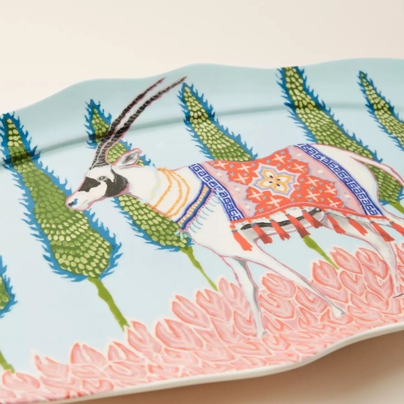 Anthropologie Paige Gemmel Eastern Animal Platter, Sold Out Collectible - Picture 8 of 8